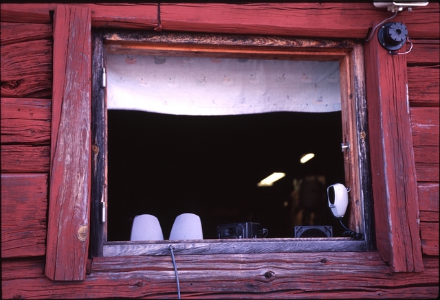 Window to Fladans Boathouse