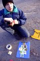 Ampierre solving a puzzle