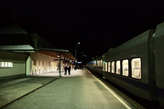 Kandersteg at about 23:00