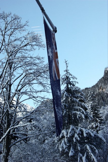 Ice Covered Aussie Flag