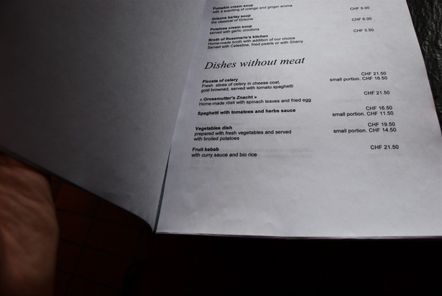 Intriguing Menu