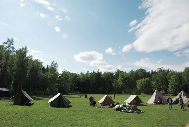 The camp field