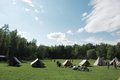 The camp field