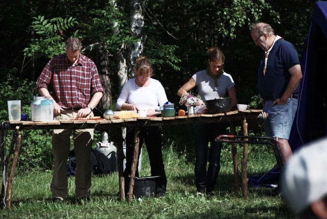 Preparing another lunch