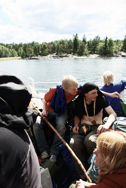 On the boat