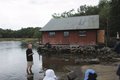 Babtism by the boathouse