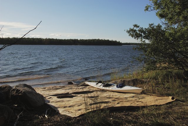 Kayaking in the  Baltic Sea