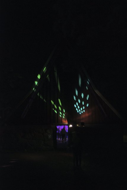 The Chappel in disco lightning