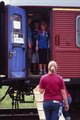 Scouts start to leave the train