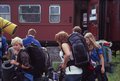 Off the train, to the busses