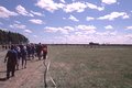 Marching to the opening ceremony