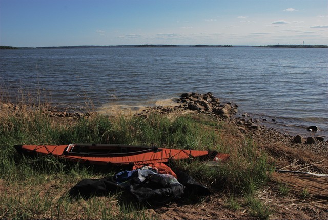 Folbot Yukon on the shore of Bråviken