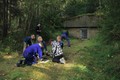 Here we go - making a fire