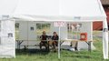 Info tent for district camp Mysteriet 