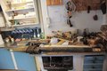 Fox trap being repaired