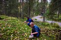 Picking mushrooms