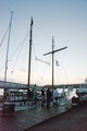 Preparing evening in the harbour