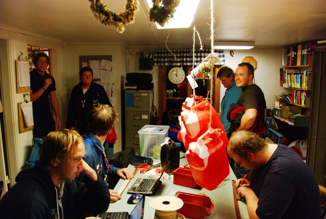 Busy evening in program office