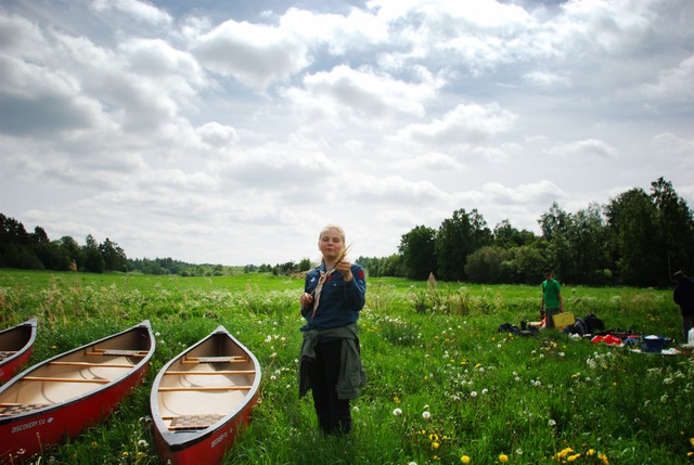 In the fields