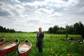 In the fields