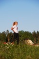 In the open