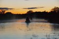 Paddling at night