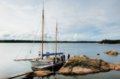 Vacker segelbår