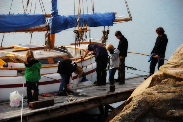 Fin segelbåt