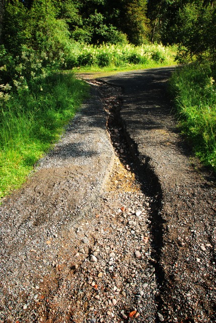 Damage from water stream